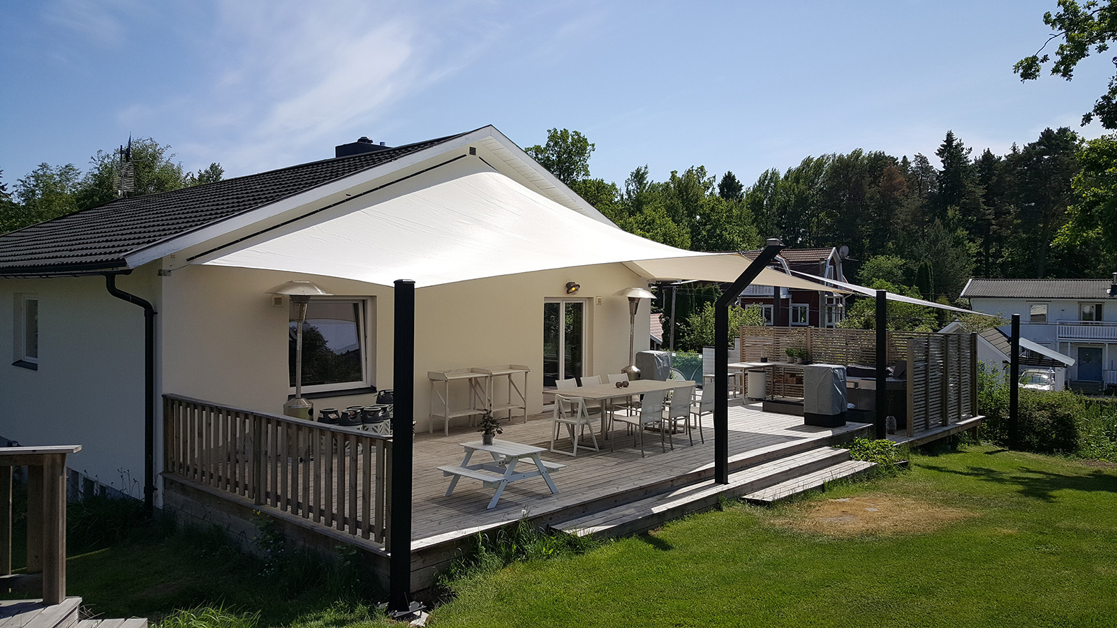 Solsegel villa vit
