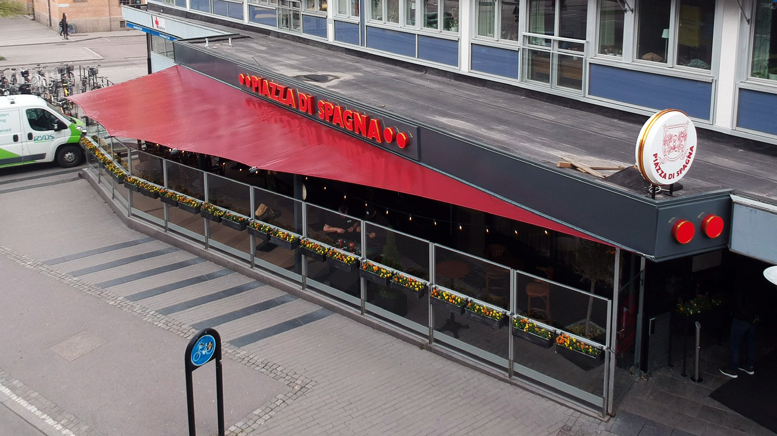 Solskydd italiensk restaurang