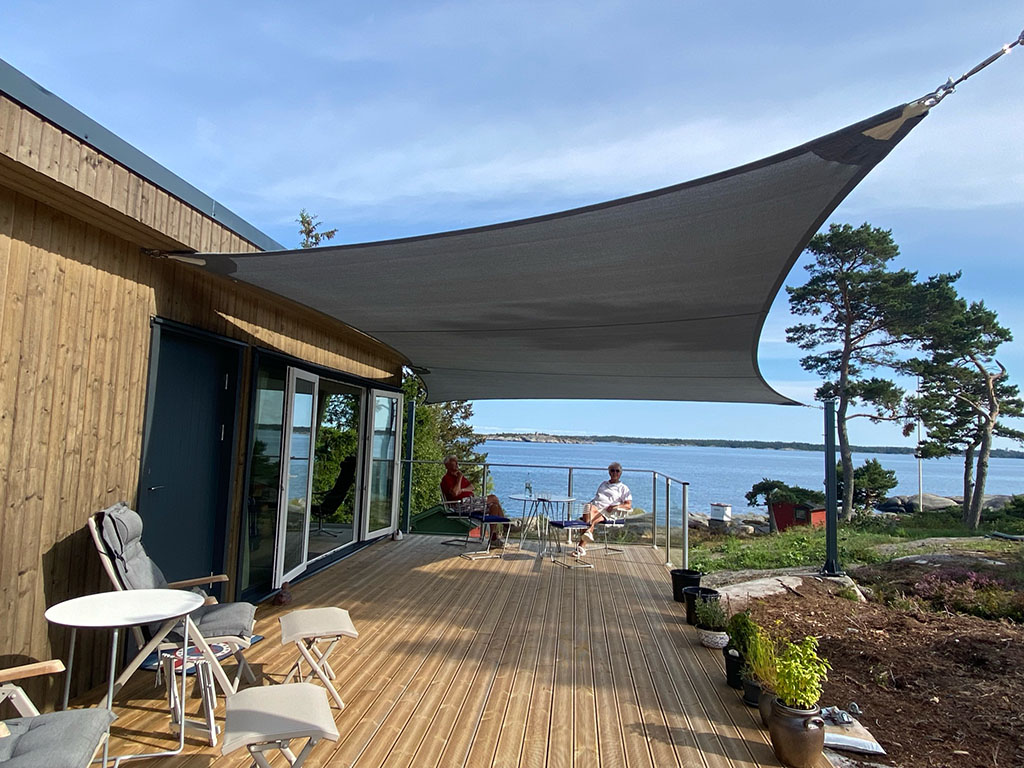 Segelduk i sommarstuga