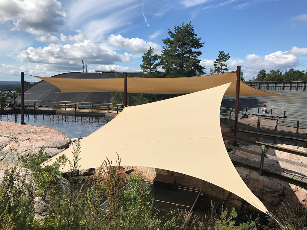 Stora solsegel - Kolmården